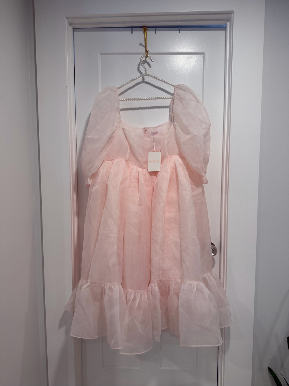 Selkie Pink  French Puff Dress XL